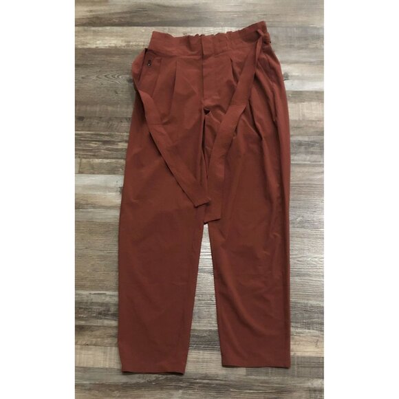 Athleta Pants Womens 4 Skyline II Belted Stretch Performance Chino Athleisure - Picture 1 of 5